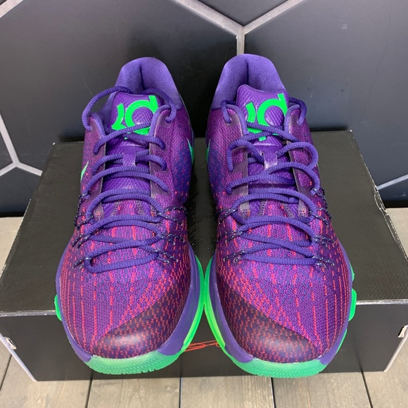 New Nike Kevin Durant 8 Suit Purple Green Sneaker - Picture 3 of 5